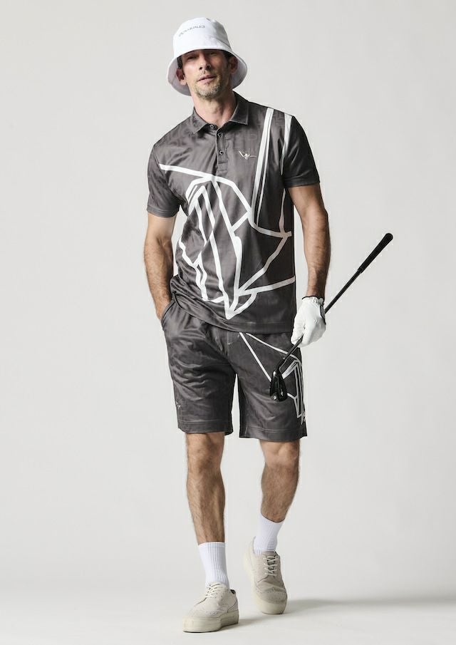113 GOLF S/S POLO JACQUARD |1PIU1UGUALE3(ウノ ピゥ ウノ ウグァーレ