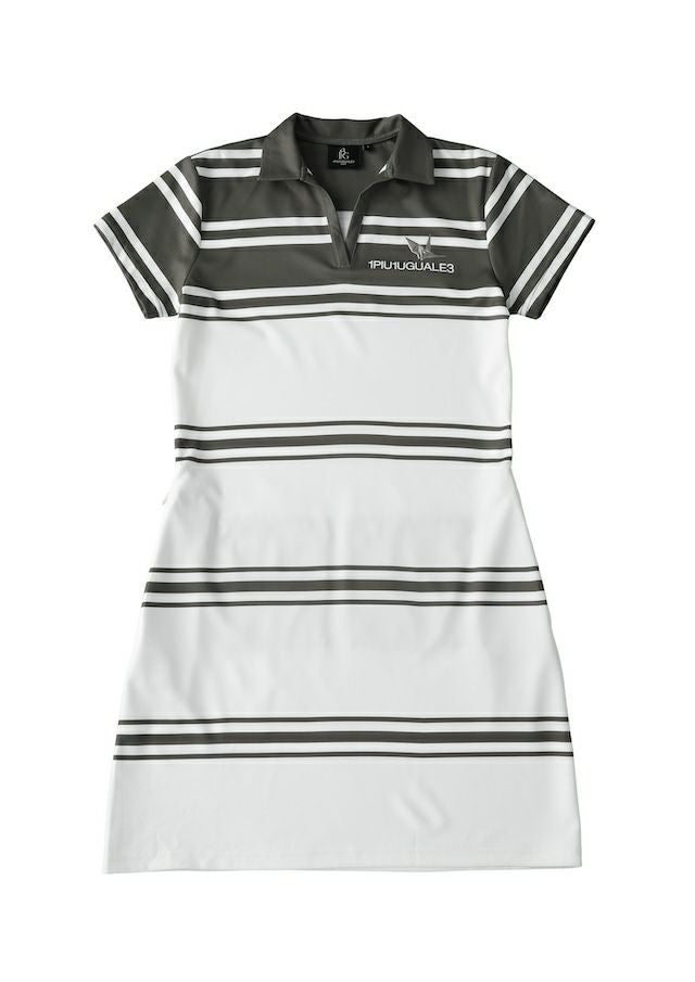 LADIES' 113 GOLF S/S ONE PIECE BORDER |1PIU1UGUALE3(ウノ ピゥ ウノ