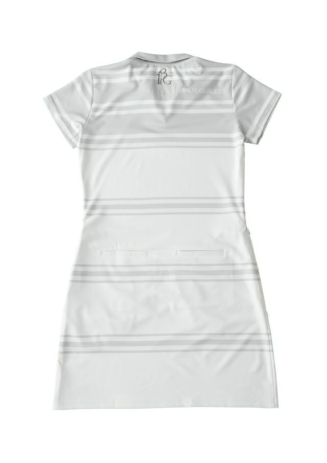 LADIES' 113 GOLF S/S ONE PIECE BORDER |1PIU1UGUALE3(ウノ ピゥ ウノ