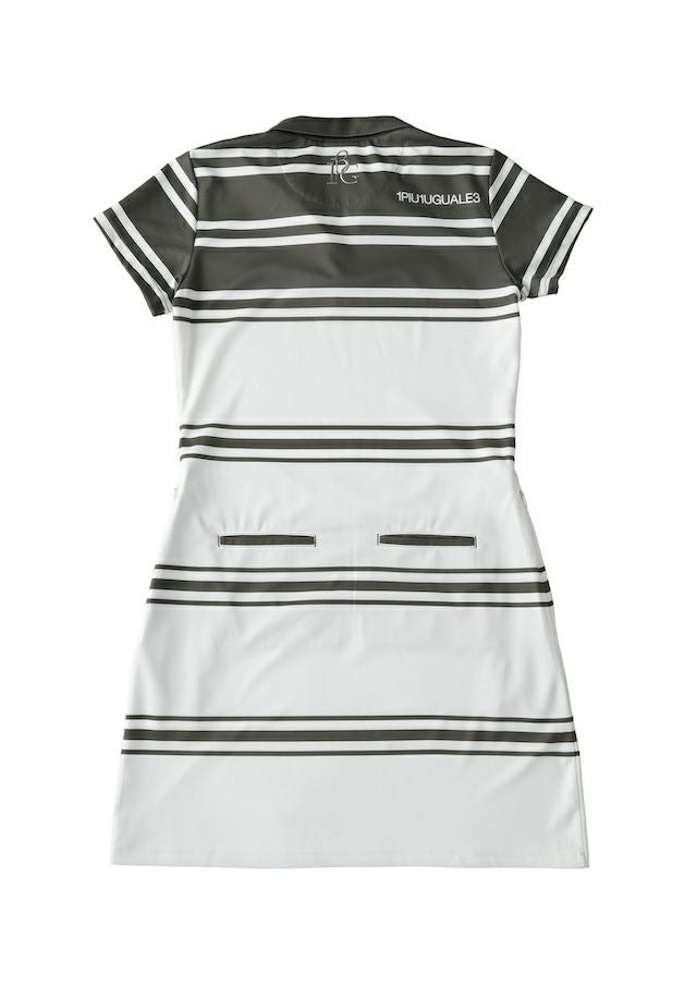 LADIES' 113 GOLF S/S ONE PIECE BORDER |1PIU1UGUALE3(ウノ ピゥ ウノ