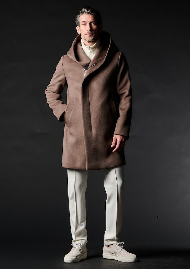 WRAP HOODED COAT |1PIU1UGUALE3(ウノ ピゥ ウノ ウグァーレ トレ)公式