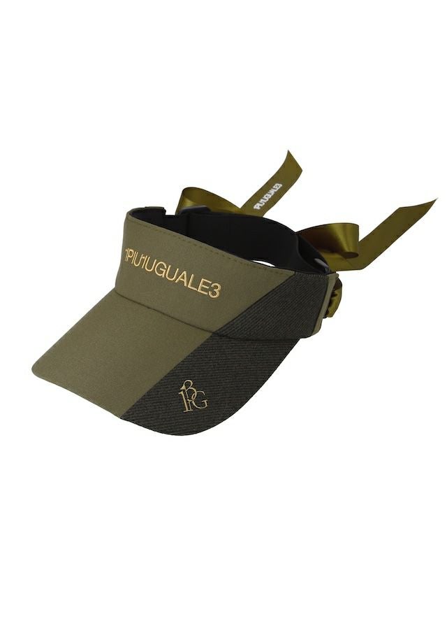 美品 1PIU1UGUALE3 LADIES' 113 GOLF リボンバイザー LADIES' 113 GOLF RIBBON VISOR |1PIU1UGUALE3(ウノ ピゥ ウノ