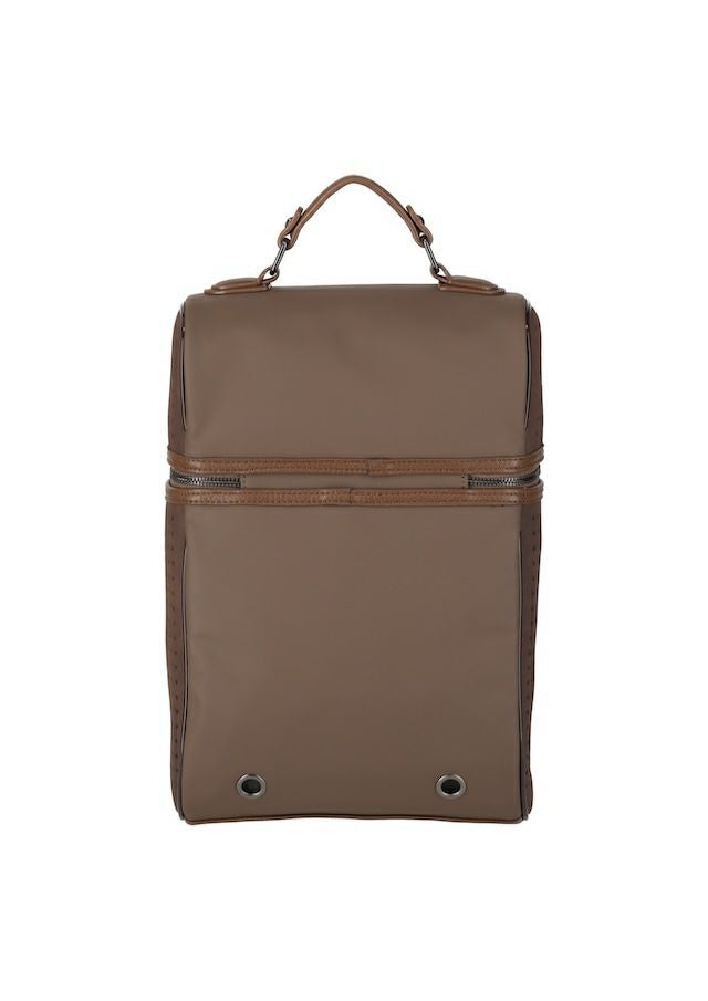 PIU1UGUALE3 GOLF ブラウンナイロンシューズケース 113 GOLF SHOES BAG |1PIU1UGUALE3(ウノ ピゥ ウノ ウグァーレ トレ